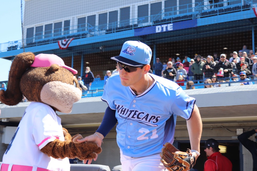 We're rolling along here in West Michigan. We're heading into the bottom of the 4th (of game 1). Quad Cities leads it 1-0