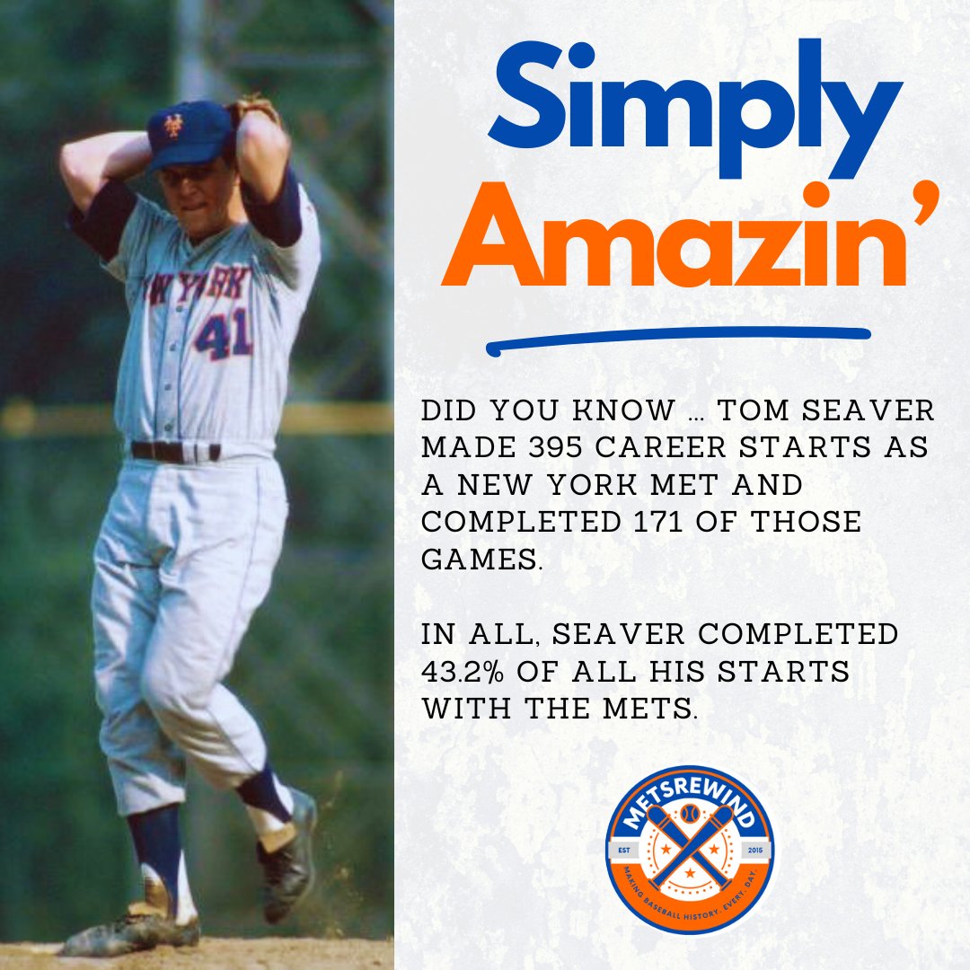 In honor of Tom Seaver's @MLB with the @Mets on this date, here's another Amazin' nugget from #TheFranchise ...