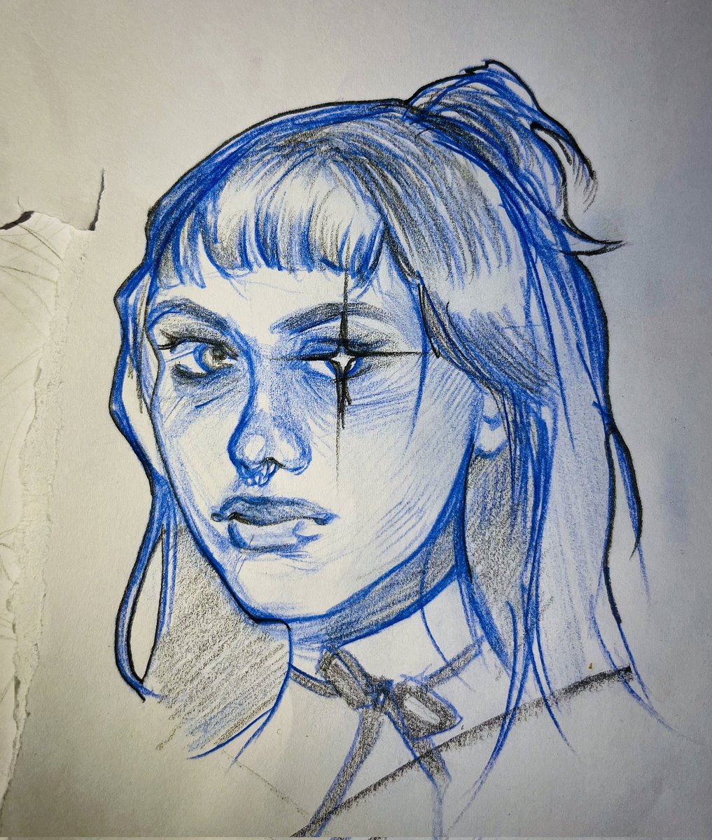 otociie's tweet photo. @envibat sketching with colored pencil >>> using them to color https://t.co/TKYcy88YIe