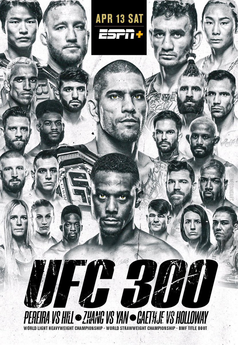 #UFC300 FIGHT NIGHT FOLLOW TRAIN!!🔥💯 1. RETWEET & LIKE this Post. 2. Follow Me, @needingart & MMA fans that RT/Like. 3. Drop your fight predictions below. 4. Watch your following grow & connect with new fans!🚆 Poster: @needingart🔥 #UFC300 #FightNightFollowTrain 🤩