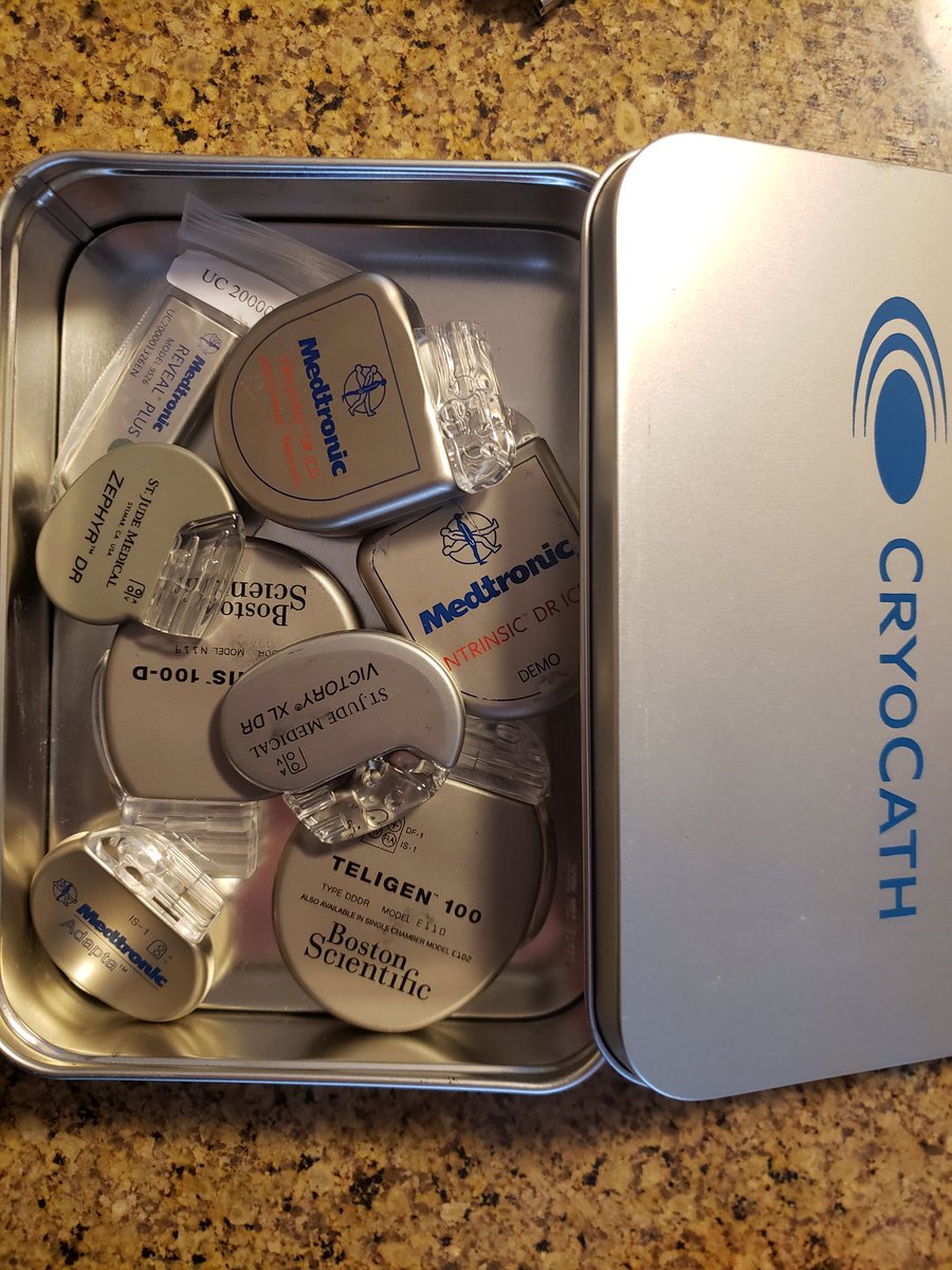 alisadoc1's tweet photo. Was cleaning out my car today and found a mini museum of demo PMs/ICDs.
I was wondering where these went! π #CardiologyLife https://t.co/xrcQpuS6zH