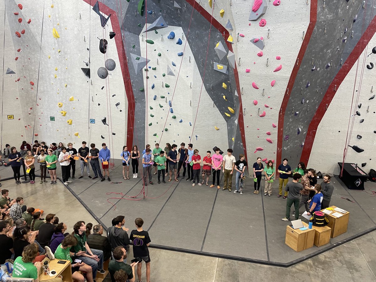 WHSCL STATE FINALS today. Three of our climbers made finals! Abby Herche, Addy Barry, and Ty Schmitt! ⁦@waukeshaschools⁩ ⁦@WaukeshaNorth1⁩