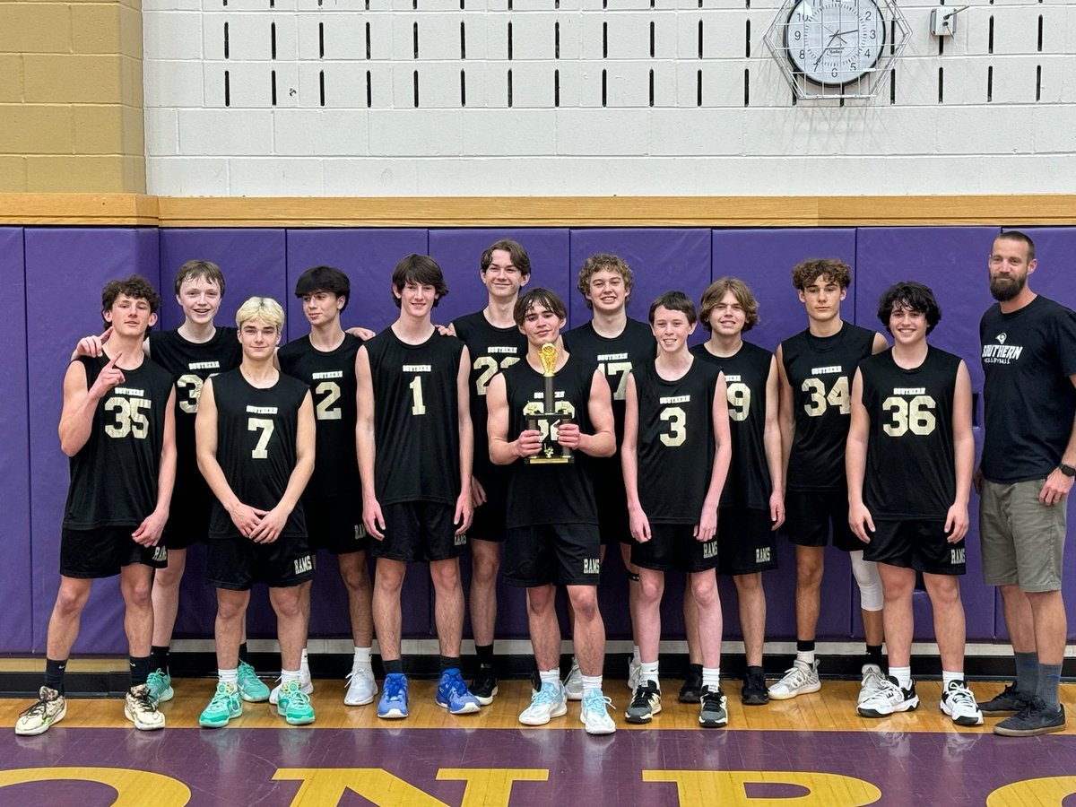 Congratulations Southern Regional Freshmen Boys Volleyball on winning the 2024 Monroe Falcon Invitational. Well done, players and Coach Frederickson. #RamPride🐏🏐🏆🖤💛🇺🇲