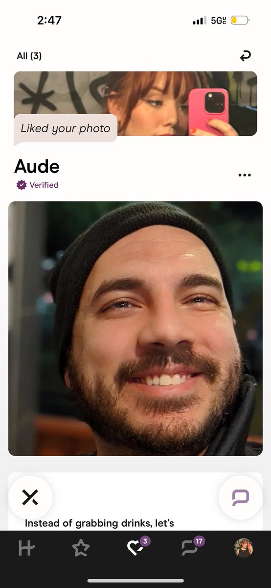 thechloebird's tweet photo. Crazy how ch*ld m*lester Aude Odeh is still walking free and out able to LIKE ME ON HINGE when he should be BEHIND BARS https://t.co/Wcj4d7h9yI