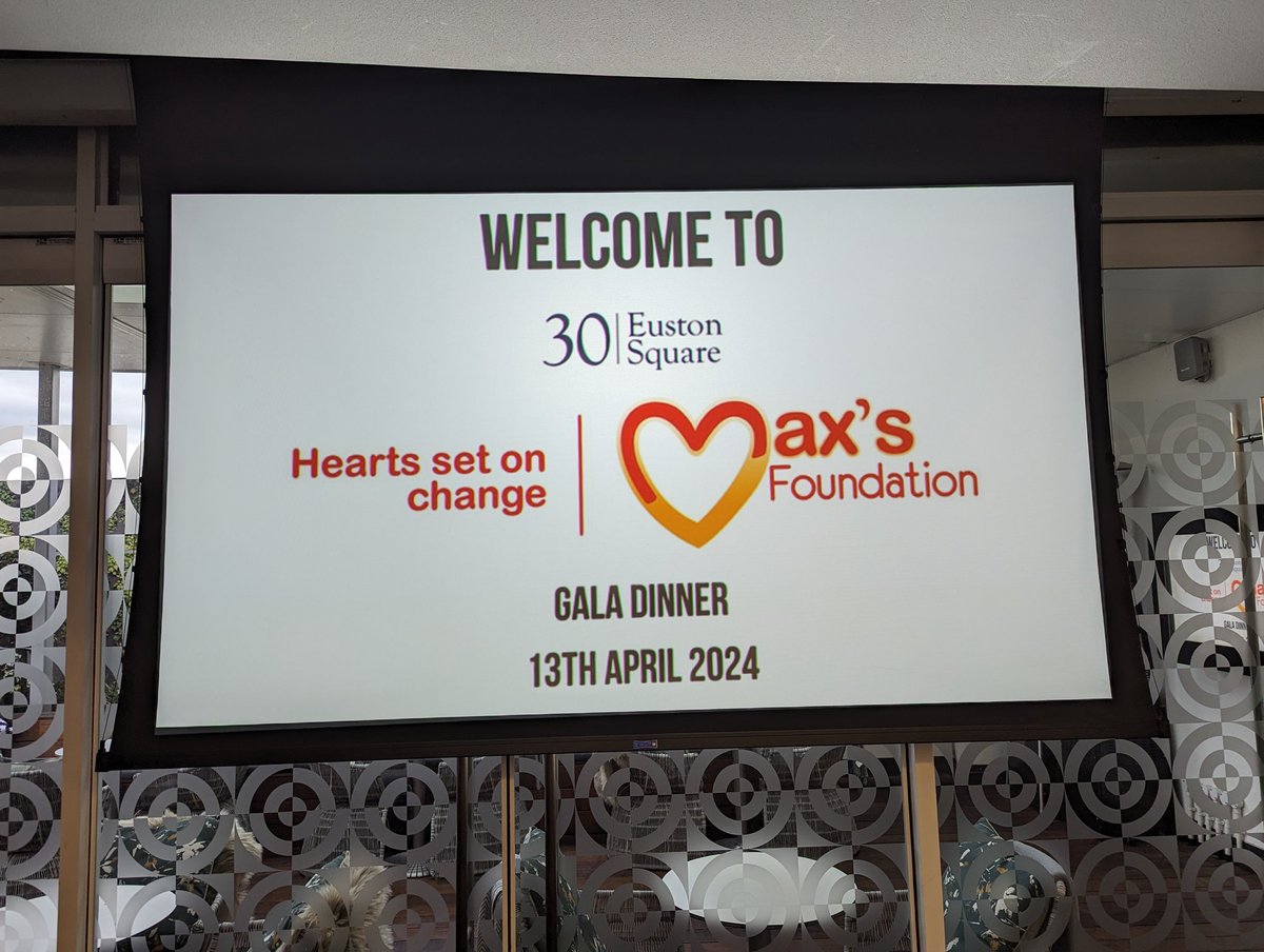 Looking forward to raising plenty of money for Max'sFoundation tonight