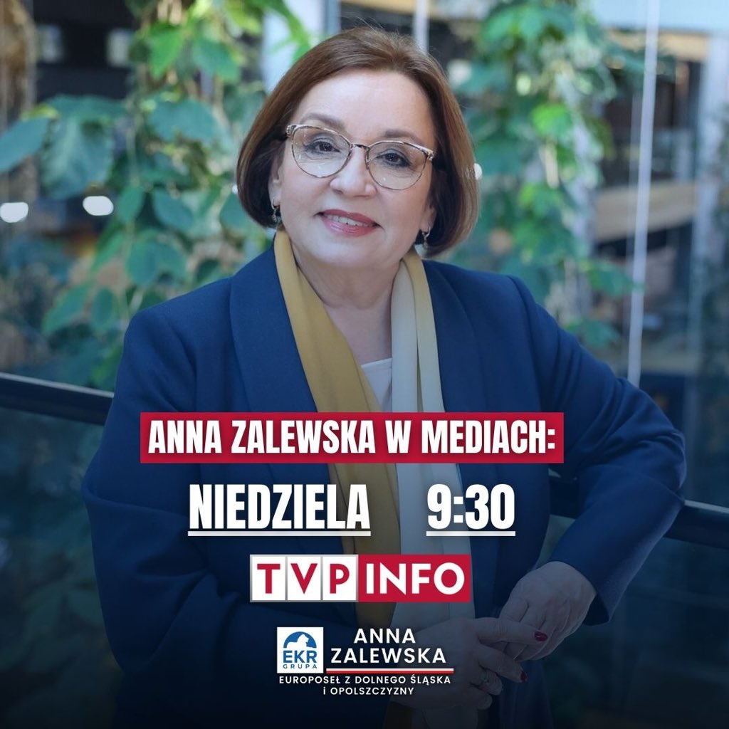 Jutro będę gościem @tvp_info w programie #Woronicza17. Duża część społeczeństwa nie ma dostępu do innej telewizji informacyjnej, niż bezprawnie przejęta TVP. Głos największej partii politycznej w Polsce musi wybrzmiewać także tam. To droga do zwycięstwa! ✌️🇵🇱