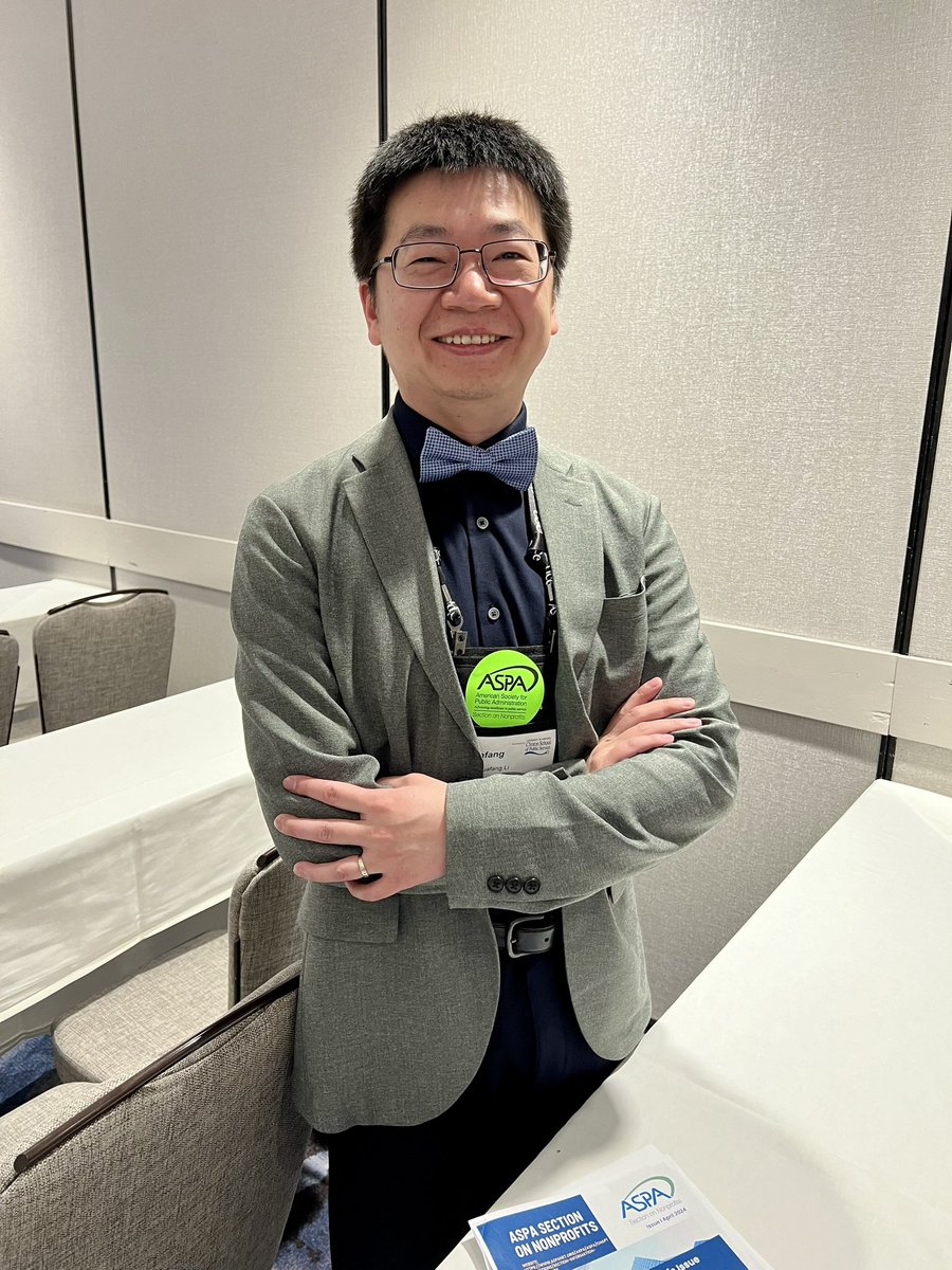 Carissa Schively Slotterback PhD (@cschively) on Twitter photo Congrats to Dr <a href="/lihuafang/">Huafang Li</a> on winning the Best Paper Award from <a href="/ASPA_SNP/">ASPA Section on Nonprofits</a> - great to celebrate this great work at #aspa2024 @GSPIA Congrats to Dr <a href="/lihuafang/">Huafang Li</a> on winning the Best Paper Award from <a href="/ASPA_SNP/">ASPA Section on Nonprofits</a> - great to celebrate this great work at #aspa2024 @GSPIA