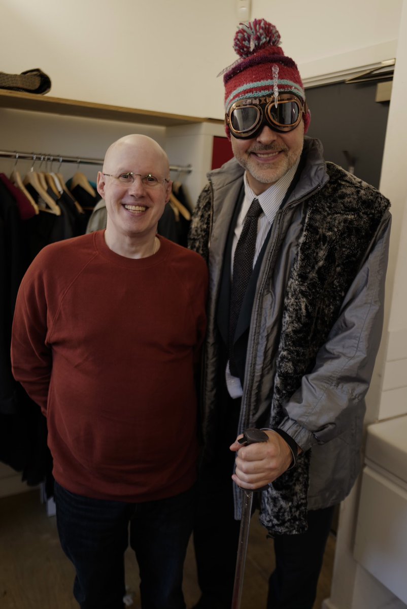 David was the surprise guest star for WHODUNNIT UNREHEARSED this afternoon at @ParkTheatre & @RealMattLucas made an impromptu appearance too! You can book tickets here- parktheatre.co.uk/whats-on/whodu…