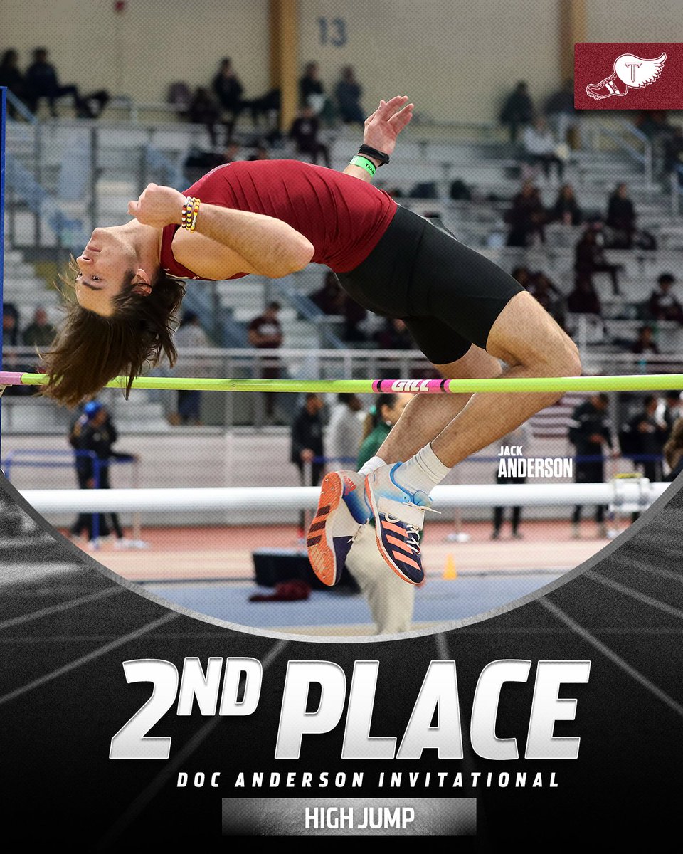 𝗦𝗢𝗔𝗥𝗜𝗡𝗚 𝗧𝗢 𝗧𝗛𝗘 𝗣𝗢𝗗𝗜𝗨𝗠. Jack Anderson takes home second in the men's high jump with a mark of 1.90m! #OneTROY⚔️