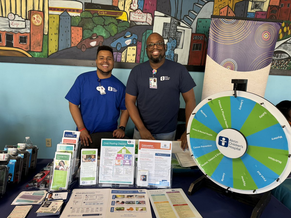 Such a great time at @SCPHOH Health Wellness Fair today for #minorityhealthmonth. @AkronChildrens external affairs department does such a great job representing at these events.