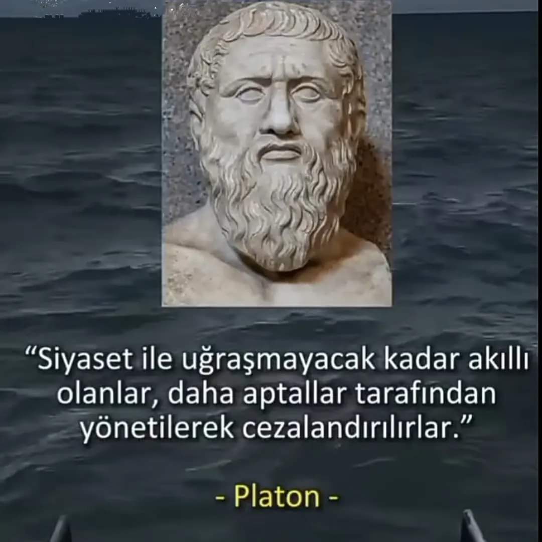 Reis @sedat_peker siyasete girmeyeceğini söylemişti.Platon'un sözünü görünce cezamıza son verecek tek kişinin Reis #Sedat_Peker olduğunu düşünüyorum. Hem Türk, Hem Vatansever Hem de halkı düşünen tek değerli insan!!!