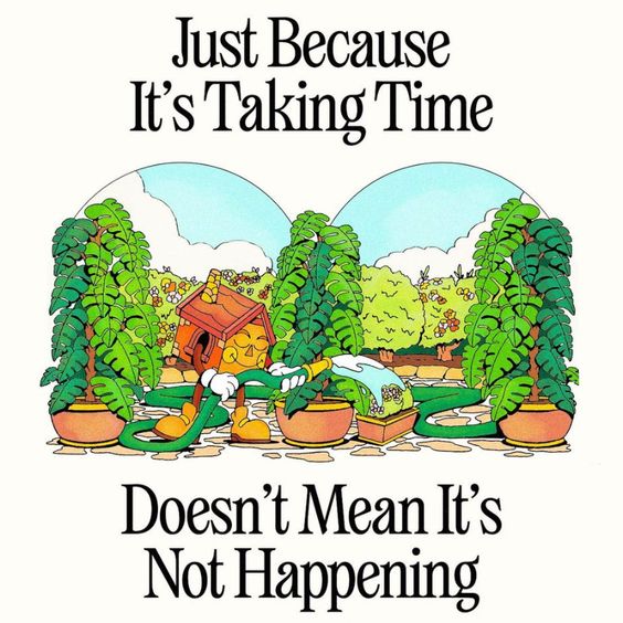 Patience is key. 🕰️#anxiety #mentalhealth #emotionalwellbeing #guidemymind #gmm #guidemymindblog #stress  #mentalcare #mentalawareness #mentalgrowth #mentalcaretips #inspirational #selfcompassion #mindful #selfworth #helpmentalhealth #supportmentalhealth #selfcarejourney