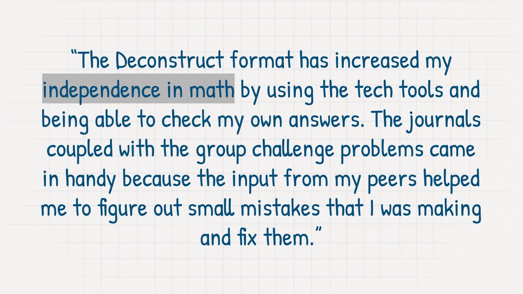 DeconstructCalc's tweet image. Just like mama birds, we want our "babies" to leave the nest one day and be able to continue their math journey. Empowering them with tech tools where they can check their answers is part of that independence. Let's help our students FLY! #deconstructcalc #calcmindset
