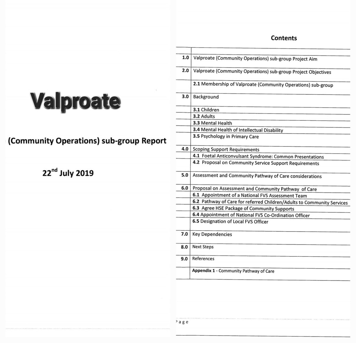 @roinnslainte @oacsireland has worked with @CcoHse to create a pathway of care for those #harmed by the drug Sodium #Valproate and for which we have gained government approval for an #inquiry into in Ireland When can our families hope to see this in operation?