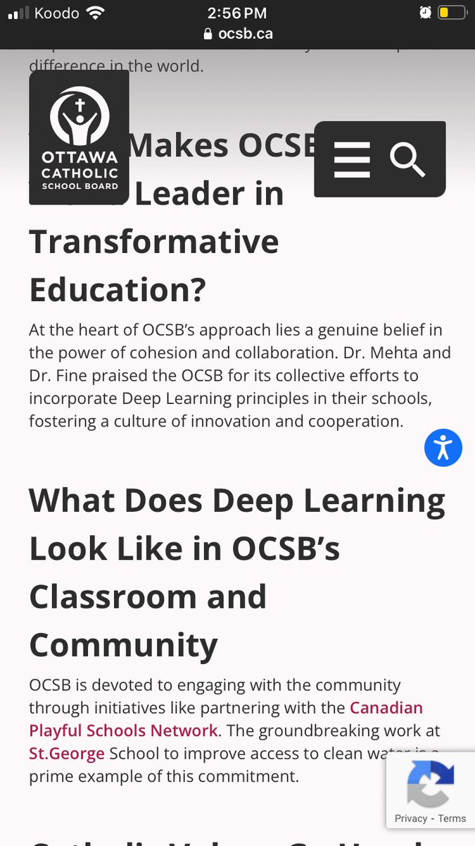 Proud to be part of the @OttCatholicSB! Also proud of the work @MrsJLawlor @YKrawiecki and I did @StGeorgeOCSB last year that was acknowledged in this report! Check it out if you’re interested in learning more about Transformative Deep Learning. @PlayJouerCanada