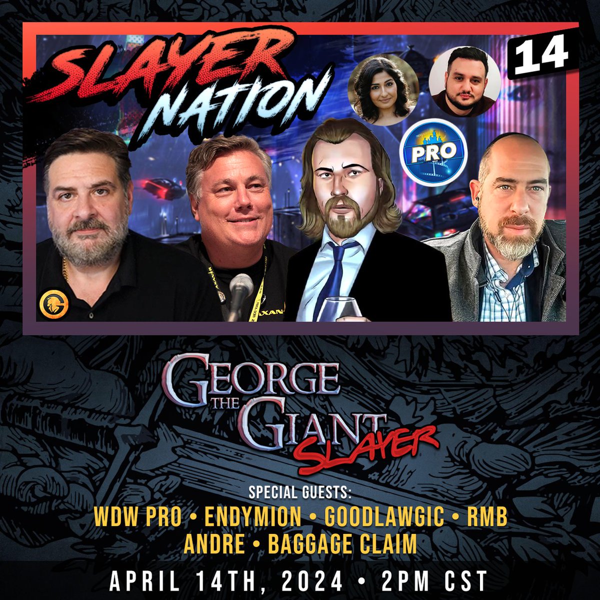 Join me this Sunday April 14th for Slayer Nation Live as we talk Gina Carano Blasting Disney, Star Wars Outlaws, The Gaming Industry plus Amazon’s Fallout and more. Get Ready! 📆 Sunday, 2 PM CST | 8 PM GMT (UK) Share with Everyone! @BaggageClaim11 @EndymionYT @AndreEinherjar