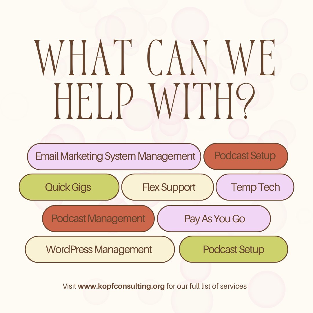 kopf_consulting's tweet photo. Ready to enhance your digital presence? Our comprehensive tech packages cover everything from CRM fine-tuning to WordPress updates. Let's build a strong online foundation for your business. #DigitalExcellence #TechSupportServices

https://t.co/2Vn4mr79F8 

#SmallBizSupport https://t.co/HQaMjD5J63