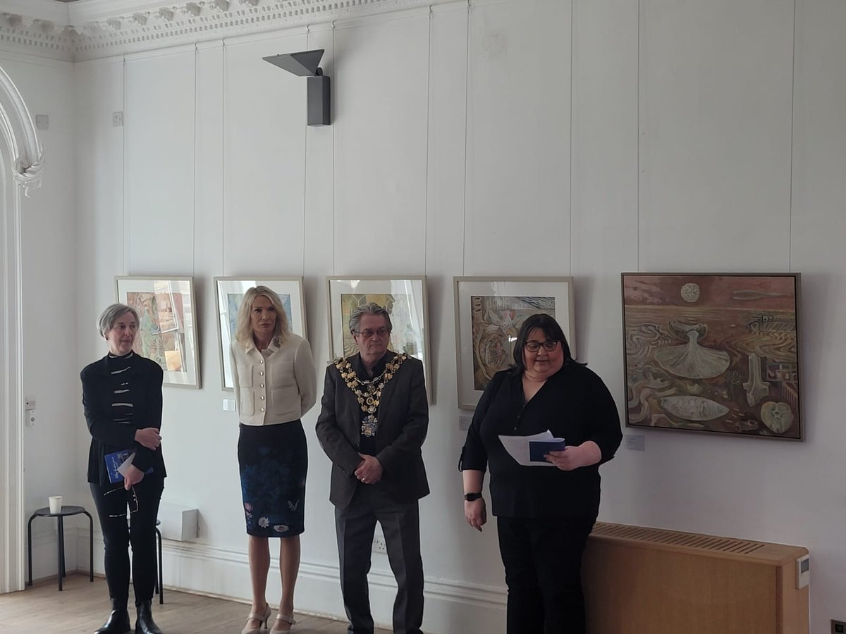 Today was the opening of Women in Art, a must-see exhibition by Lisa Banks in Wisbech Gallery, supported by @blackfieldcic and the #Fenland Culture Fund. #Wisbech @FenlandCouncil