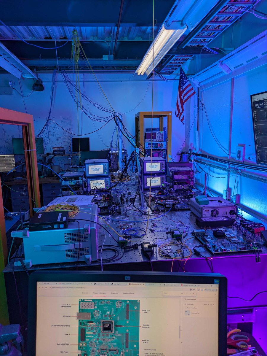 Caltech_LHC's tweet photo. #WorldQuantumDay at our @fermilab #fqnet labs, @Caltech #inqnet labs with @NASAJPL  ⚛️ ⚛️ https://t.co/z76Z4yrbZ0
