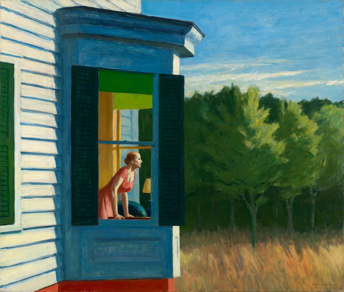 #BonsoirEnArt 🎨 Cape Cod Morming (1950) . E . Hopper