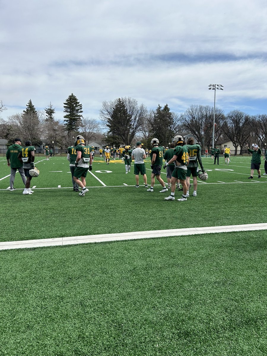 It’s a beautiful day for @GandGCollective to be at @NDSUfootball practice #12. Thanks to all our members who came out and @CoachTimNDSU and staff. #NIL #gobison #weneedyou