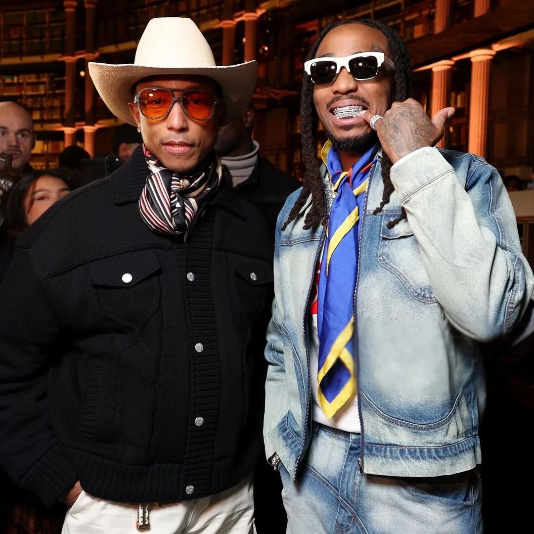 GraalBrand's tweet photo. @QuavoStuntin wearing the Graal denim set at the Kenzo fashion show https://t.co/TNDURIqMOX