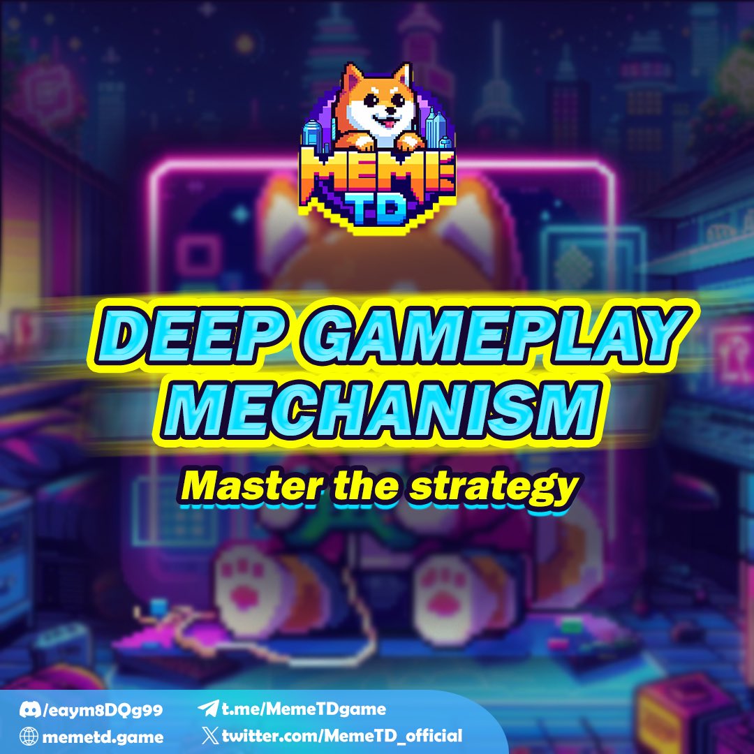 ⚡️ MemeTD is more than just a "tower defense" game⚡️ 

😎 This is where you have to consider your strategies optimally with deep gameplay, balanced features, and thrilling challenges in each level. 

🎮 Play now: t.me/memetd_bot

#MemeTD #Meme #TON #Airdrop