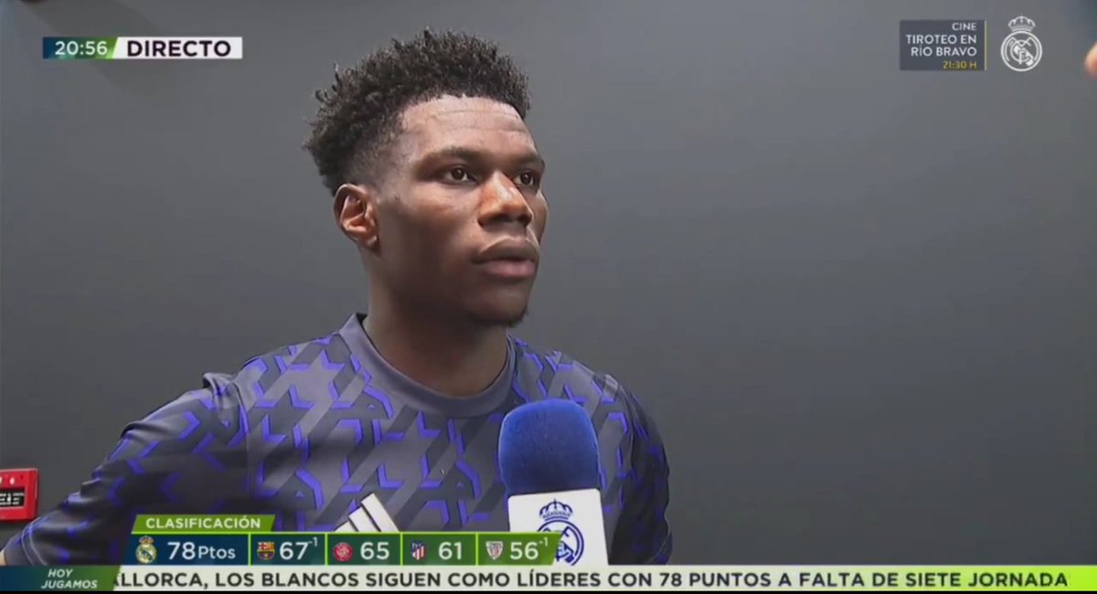 🚨 AURÉLIEN TCHOUAMÉNI: 'Hay un partido muy importante para nosotros contra el Manchester (...) No es fácil, porque hemos hecho un partido muy difícil contra el City y estamos un poquito cansados, pero al final cuando jugamos para el Real Madrid tenemos que darlo todo hasta el…