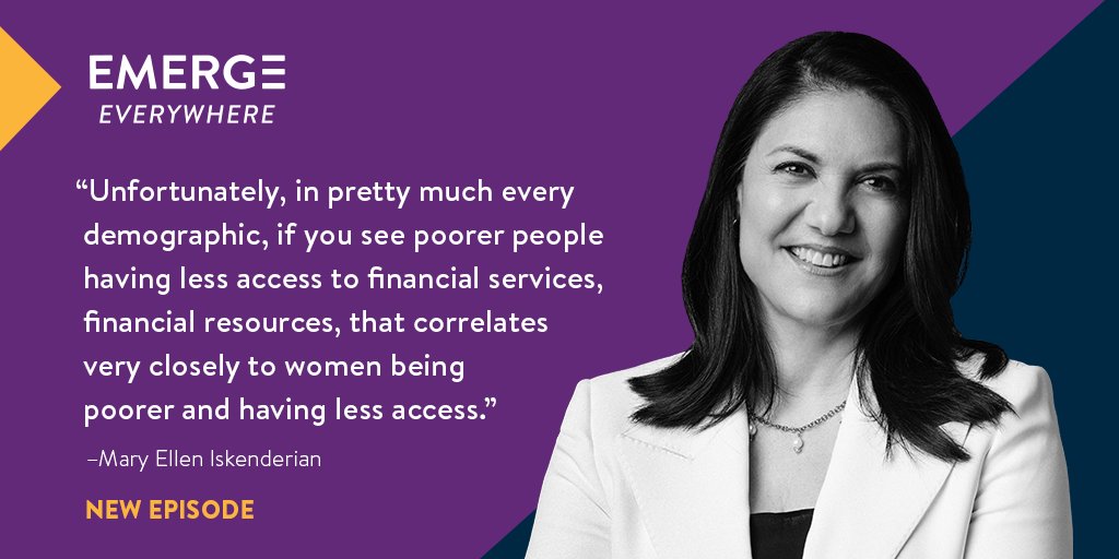 How can we empower ALL women to achieve #financialsecurity? @MEIskenderian of @womensworldbnkg joins @jentescher on this #EMERGEEverywhere episode to share the unexpected solutions required to close the #gendergap in #financialhealth.👏 🎙️ spoti.fi/49OUWWl @finhealthnet