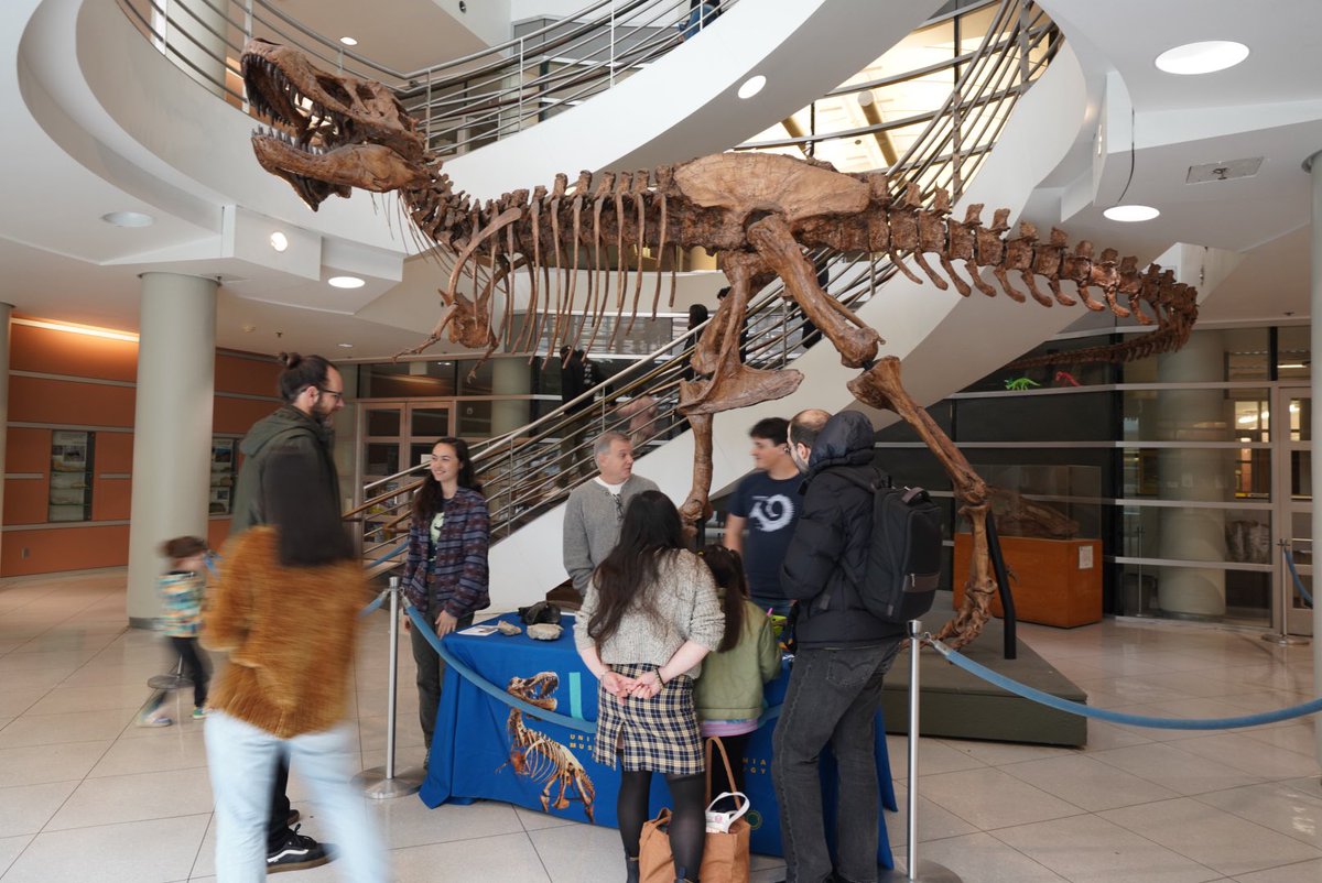 Rain or Shine, the UCMP is out here on #calday2024 welcoming prospective students and their families! Find us outside on the North Lawn of VLSB! Or in the 1st Floor Atrium to “Meet the T. rex.” Learn about paleontology research and graduate and undergraduate student experience!