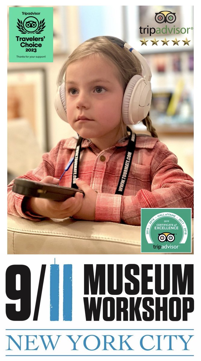 #1 for Kid’s Education of September 11: 9/11 Museum Workshop Interactive Exhibition with BOSE Audio Tour. 100 Rare Images + Artifacts with audio narration in Spanish Italian French English. Meatpacking District. #kids #museums #911museum #NewYork #newyorkcity #september11