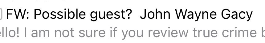 My submission for weirdest email subject line of the week: