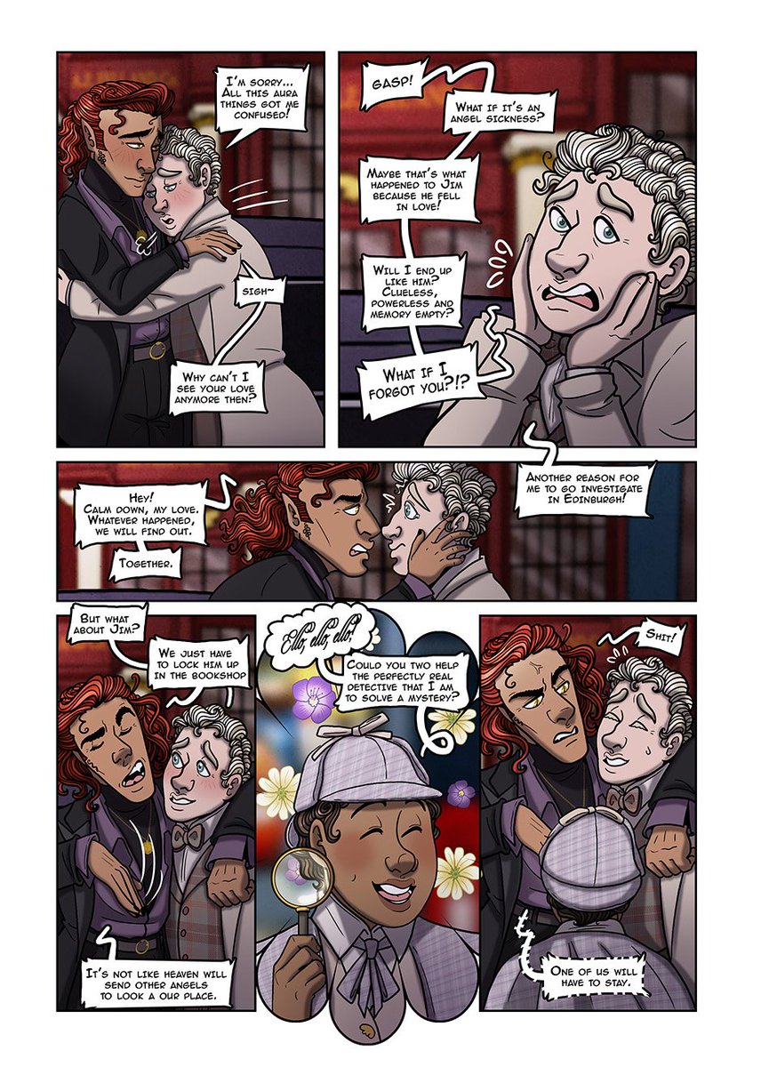 DNL2! Page 22 Detective Muriel at your service! #GoodOmens2 #IneffebleHusbands #GoodOmenFanArt #AngelNeedsLove