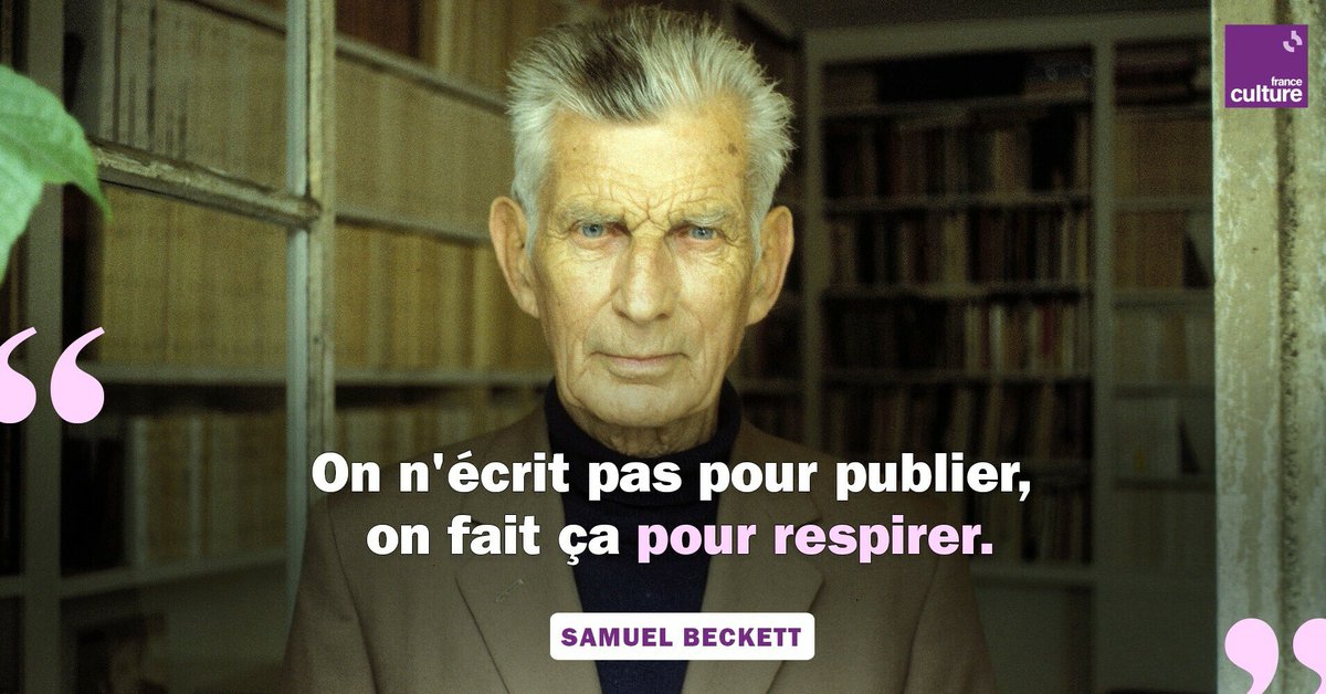 13 avril 1906 : naissance de Samuel Beckett. Enigmatique, provocatrice et drôle, son œuvre n'a de cesse de ruiner tout discours. Et d'apostropher l'existence pour mieux la questionner. ➡️ l.franceculture.fr/smW