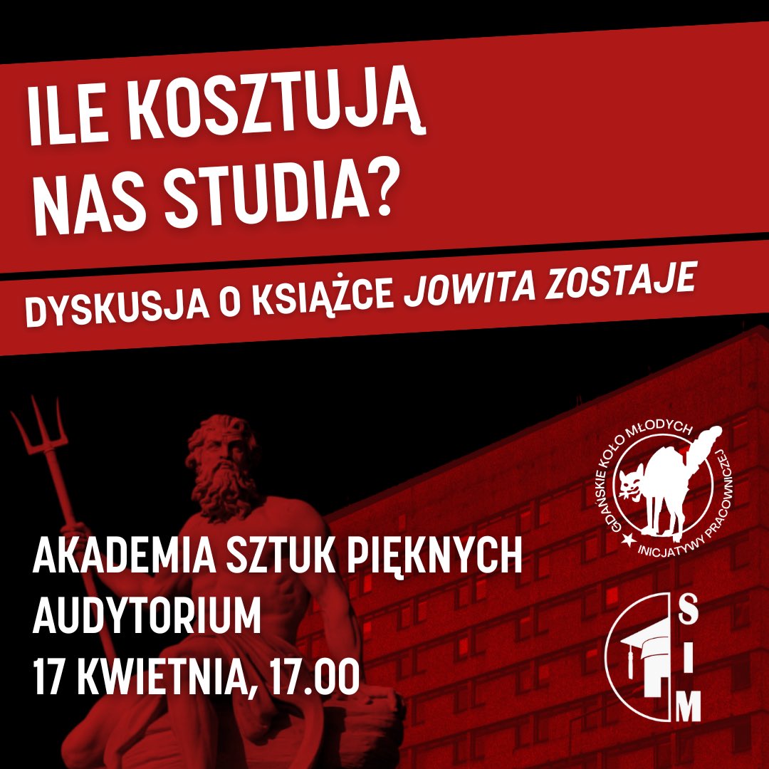😱 Będziemy też na ASP! Spotkajmy się 17 kwietnia o godzinie 17.00 na gdańskim ASP (Audytorium na 1 piętrze) przy ulicy Targ Węglowy 6!