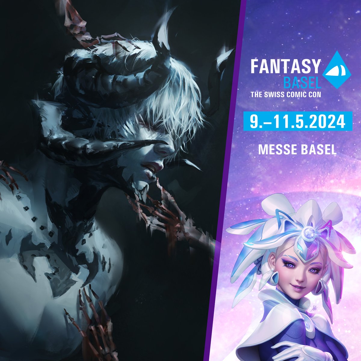 I will be tabling at @fantasybasel this year for the first time! This will be my first Artist Alley outside of Germany too, so I am super excited to meet new people🥰 See you in Switzerland!