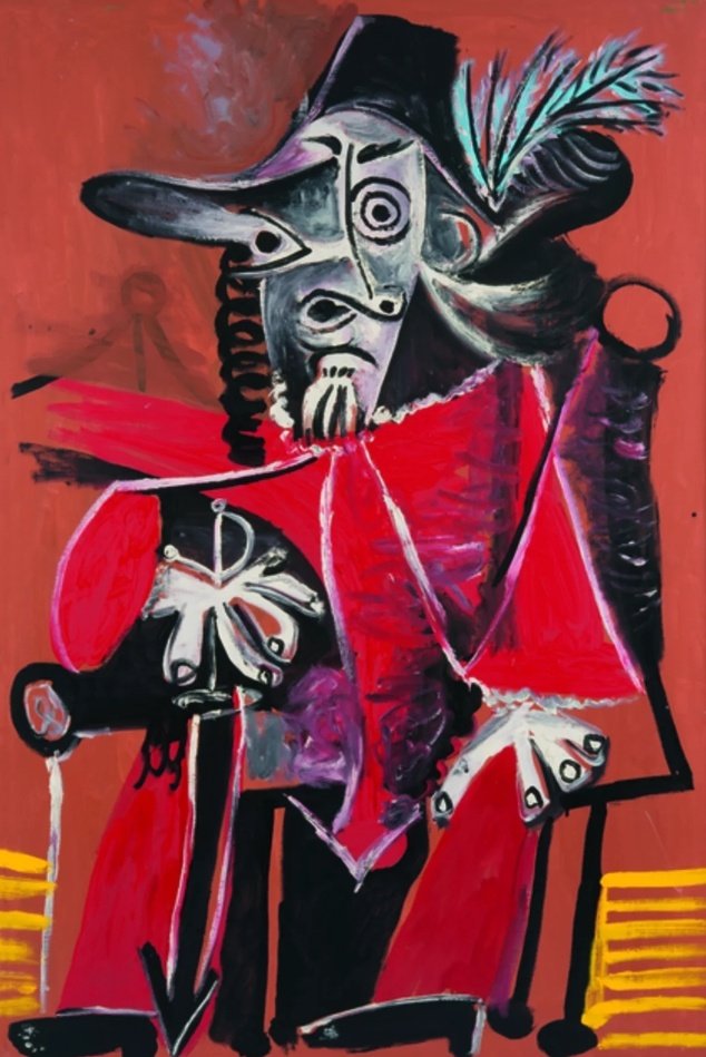 Picasso - Sitting Musketeer with Sword - 1969 r. 😁