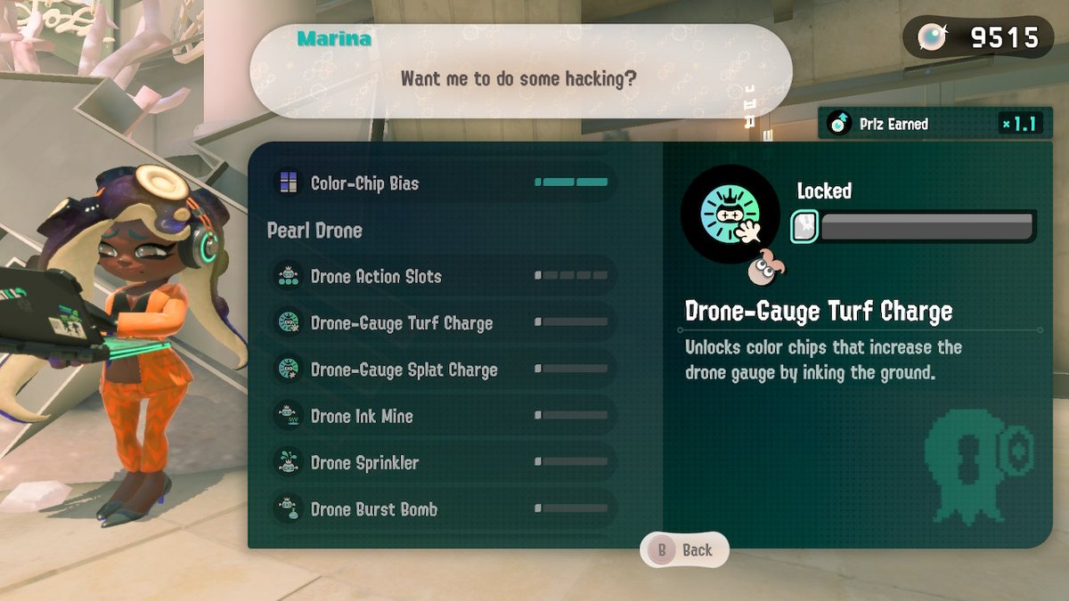 BonzoESC's tweet photo. figuring out how i did a blaster run and never got the chip i need #SideOrder #Splatoon3 #NintendoSwitch https://t.co/qGIfWguubs