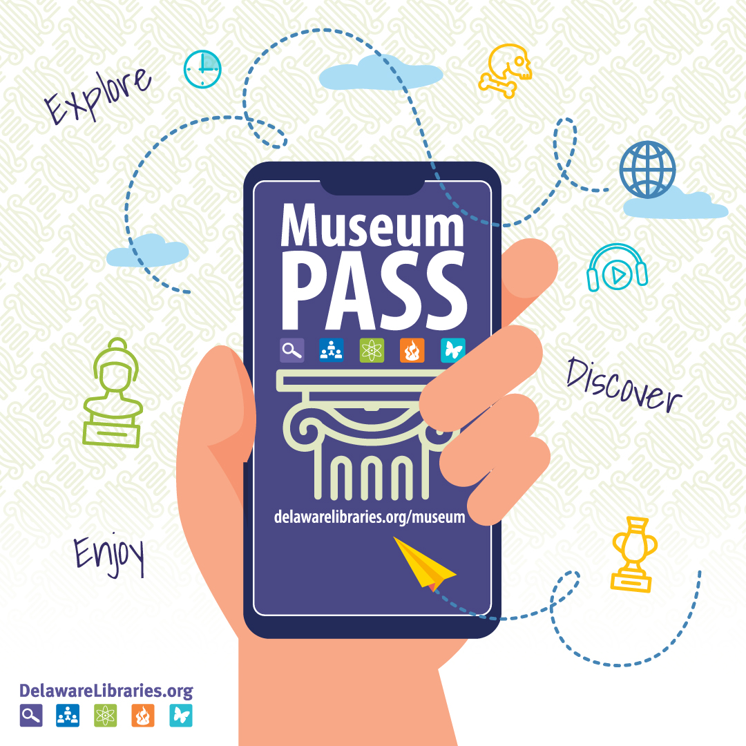 Check out the Museum Pass Program from #DelawareLibraries! It’s your FREE entry to art, culture, entertainment & so much more! Learn more & get a pass today for some fun! delawarelibraries.org/museum | #museum #explore #discover #netde