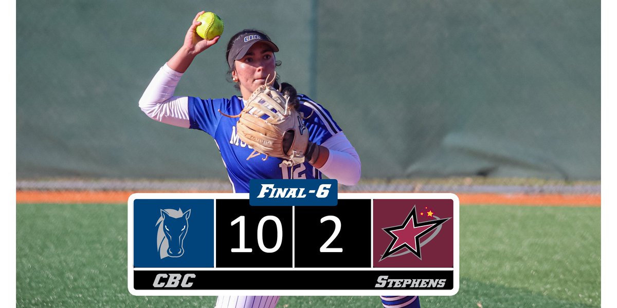 #MustangsWin! Softball run rules Stephens in game 1. Game 2 is on the way #wearecbc #leadthestampede