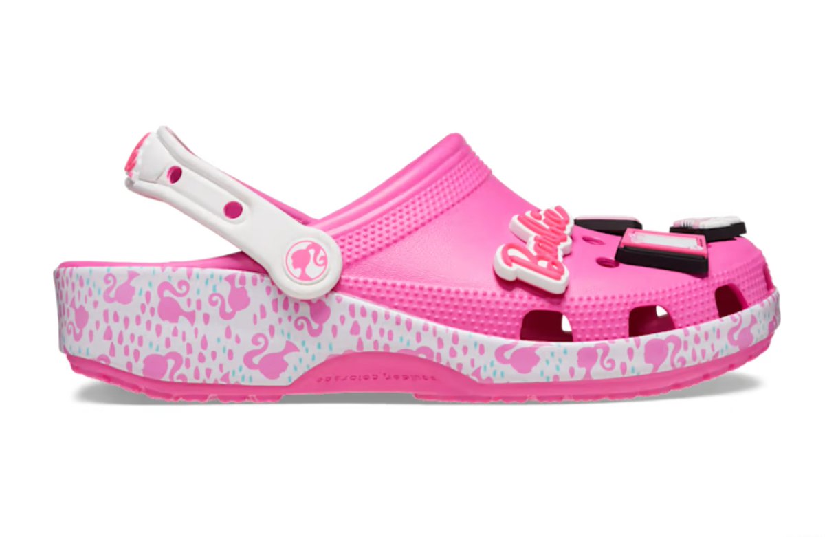 Ad: Barbie x Crocs Classic Clog on sale for $33.59, discount applied in cart => bit.ly/46LpSGi