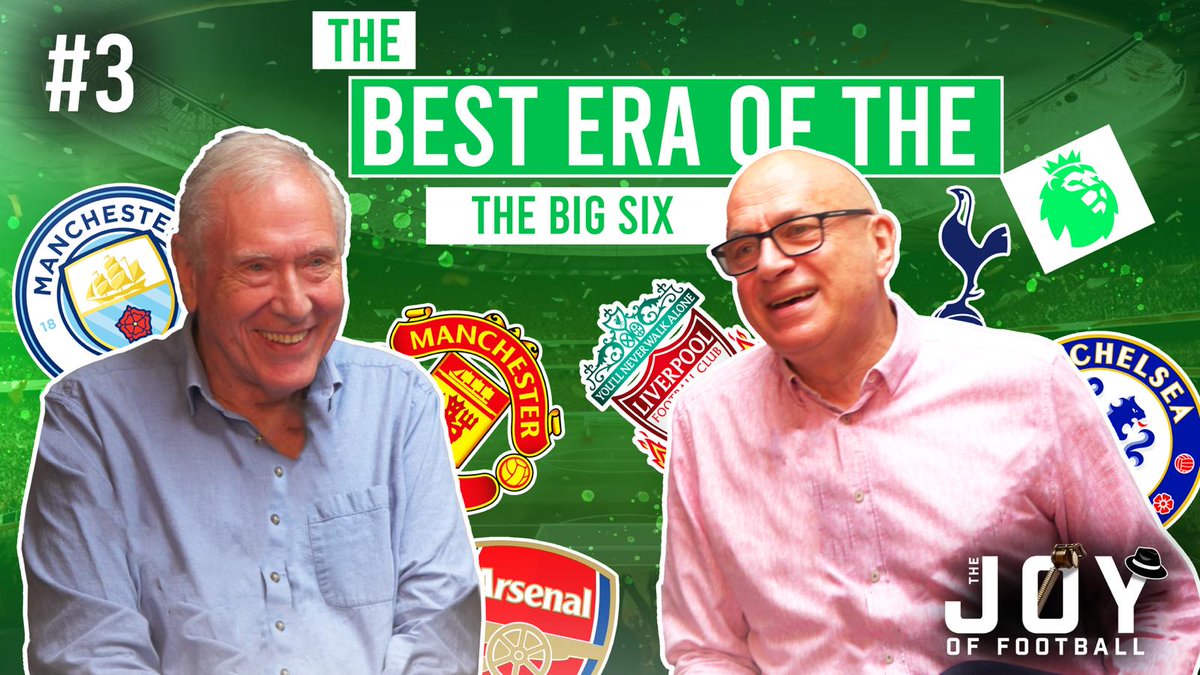 Episode 3 of 'The Joy Of Football' podcast with Martin Tyler & me available now. I select the most entertaining eras of the top clubs & Martin recalls commentating on their most entertaining games