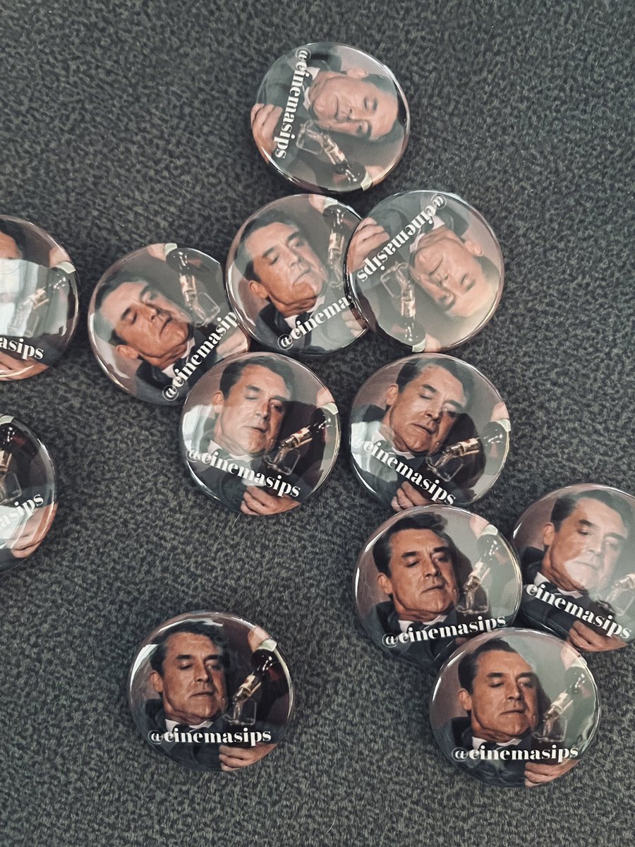 Cinema Sips buttons for #TCMFF! Perfect for that North by Northwest screening…. 🎞️🍸