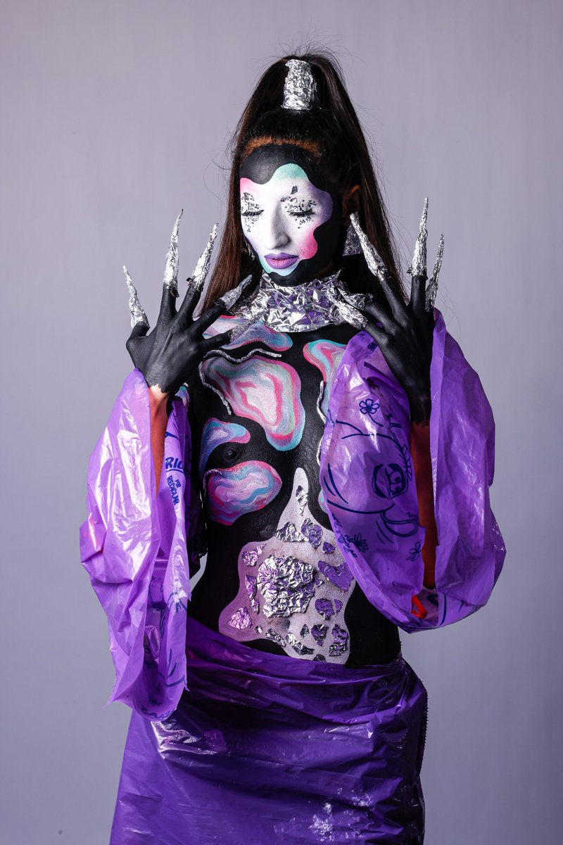 Finally i been a BodyPainting model 🫶🏻🎨🖌️