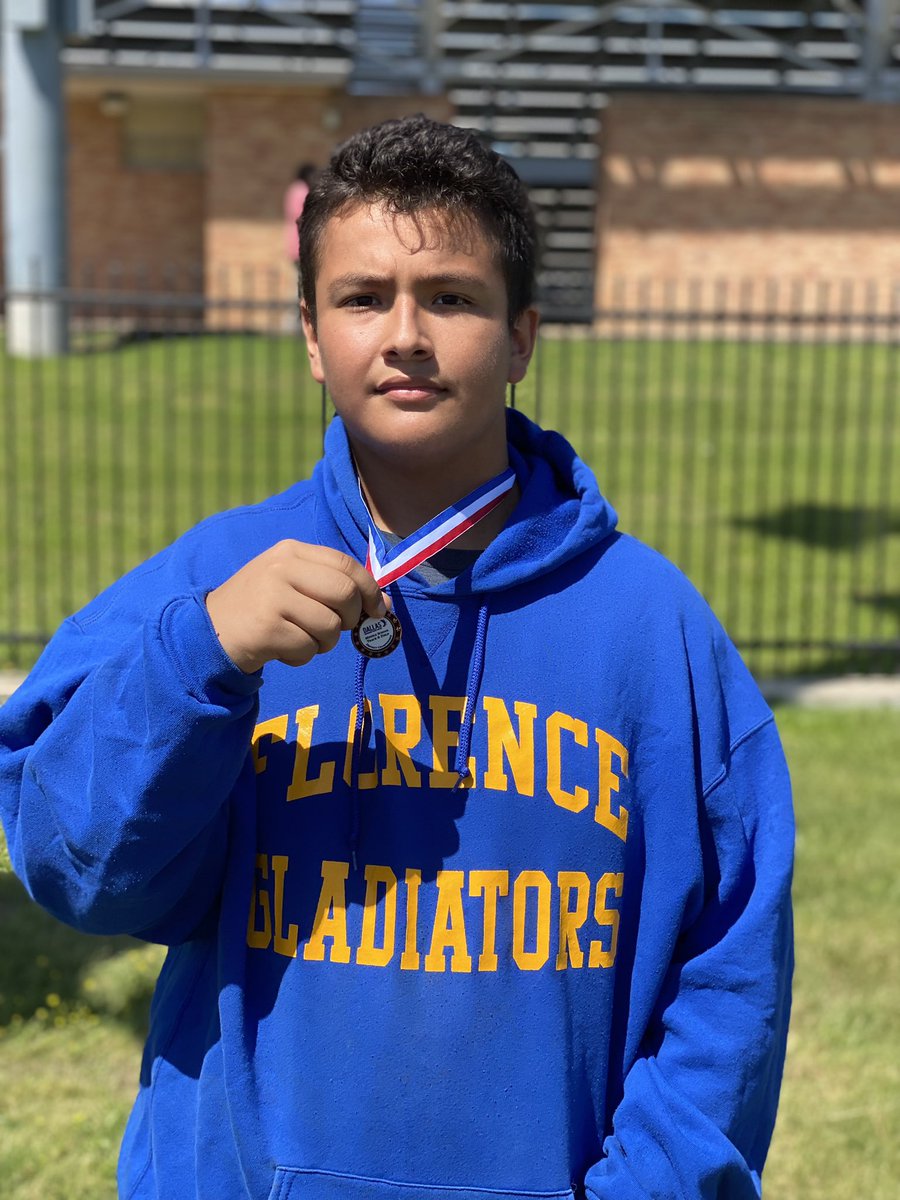 🚨Congrats to 8th grader Jose Hernandez placing 3rd in the Shot put !!! #SpartanStrong #ComeHome