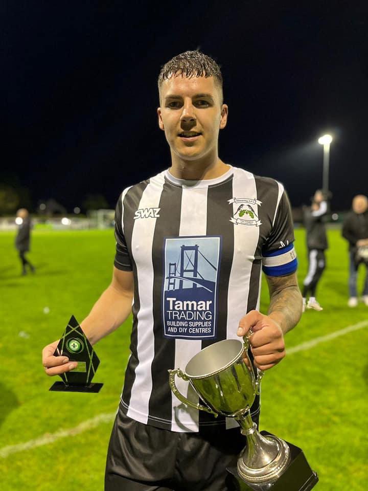 100 up for @JeddPeschke El capitano has reached the 100 club after todays game. Here’s to many more ! - special presentation coming up at the end of the season 🤍🖤⚽️