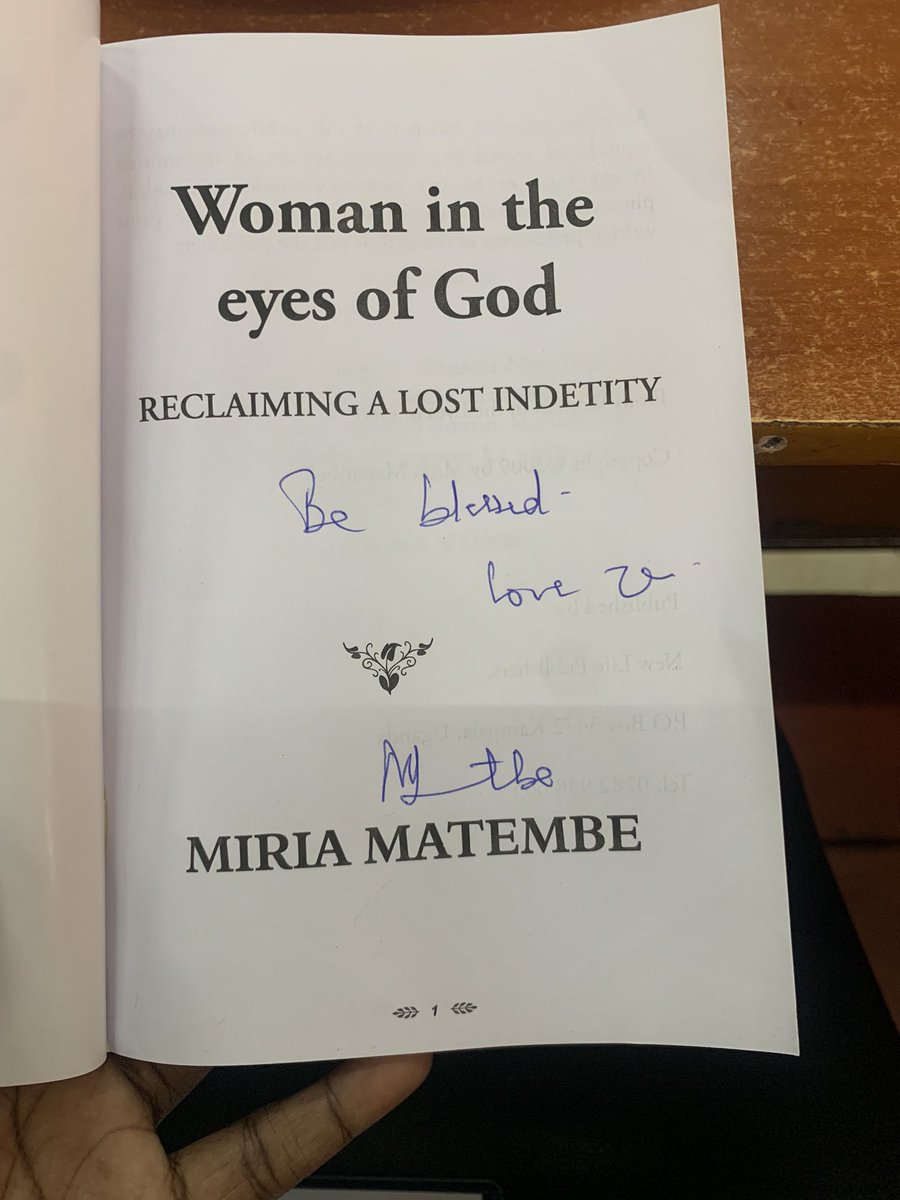 sabilasarah492's tweet photo. “ Power, confidence and influence come from a strong sense of identity. ’’ Dr. Miria Matembe https://t.co/o0LCwuoPyJ