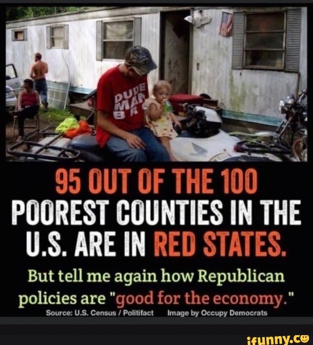 Rural White Voters are Exceptionally – Reactionary – Racist – and Anti-Democratic. These Retrograde Impulses turn this Group into easy Prey for a Republican Cult that Shutters – Rural Hospitals – Denies Workers’ Health Insurance – Erodes Labor Rights! And – most of all –