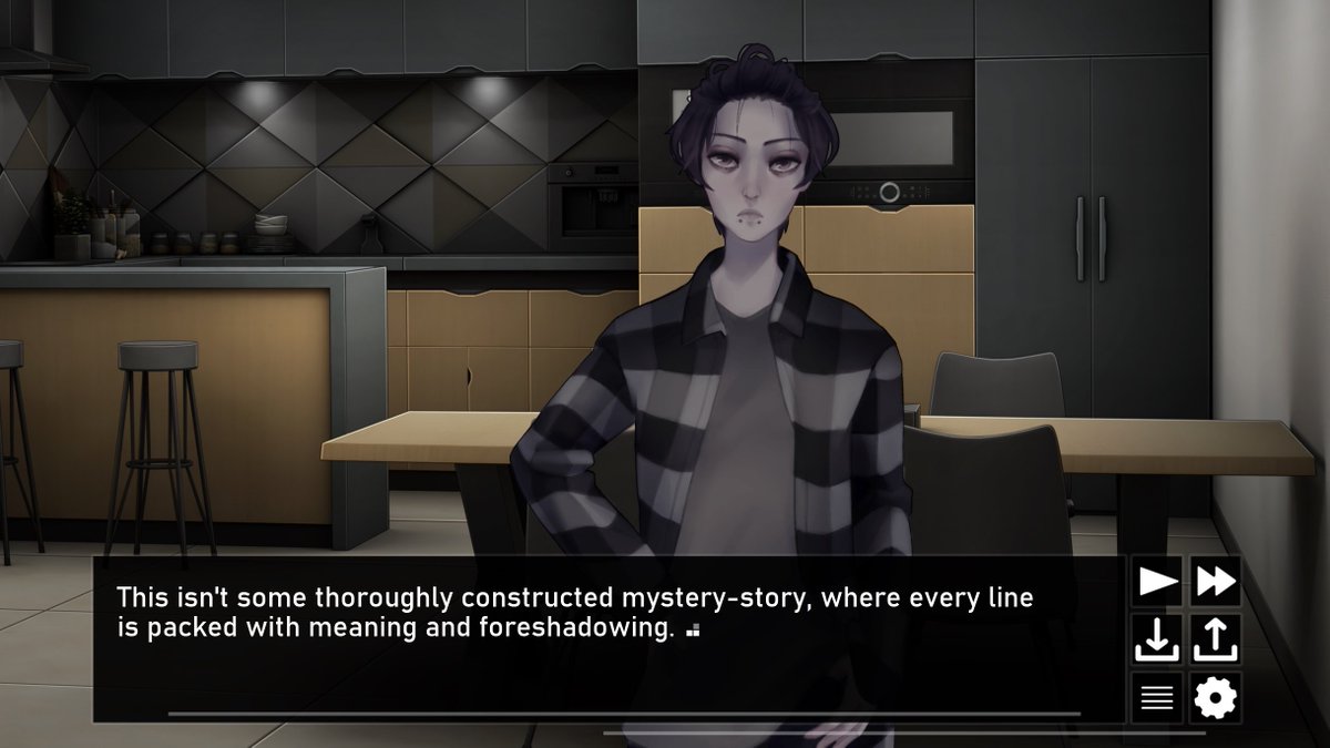 AnamnesiaVN's tweet photo. ✨show off your visual novel in 4 screenshots!✨

Anamnesia is a sci-fi mystery about being mentally ill in a death game. Or something like that.

Part 1 is available for free and works well enough as a standalone story (imo)! c:
https://t.co/JlsbLyh9Nf https://t.co/ui4G1WxR5P