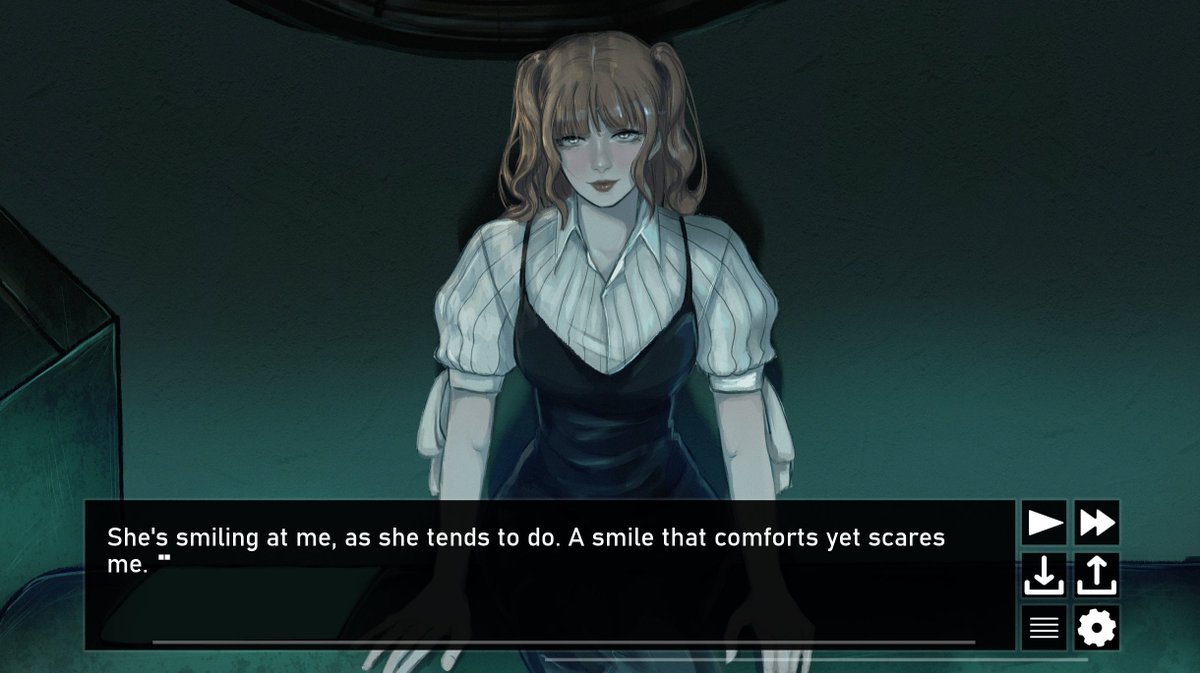 AnamnesiaVN's tweet photo. ✨show off your visual novel in 4 screenshots!✨

Anamnesia is a sci-fi mystery about being mentally ill in a death game. Or something like that.

Part 1 is available for free and works well enough as a standalone story (imo)! c:
https://t.co/JlsbLyh9Nf https://t.co/ui4G1WxR5P